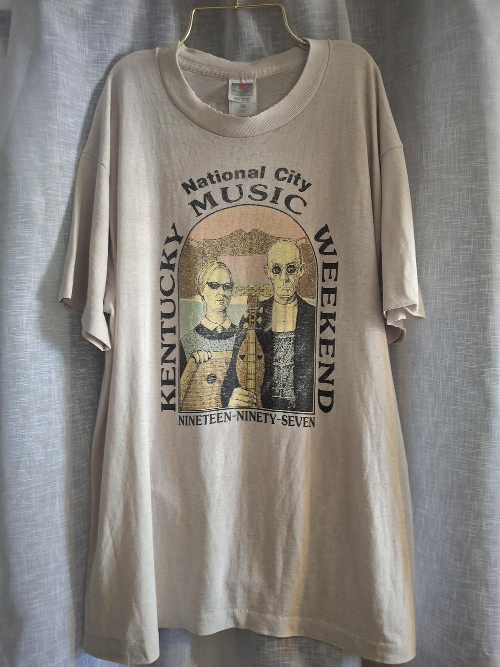 Vintage Music Festival Kentucky Music Weekend Graphic Tee  Single Stich Size L
